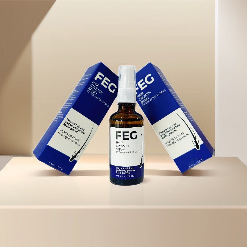 FEG Hair Regrowth Spray 50ML: Rapid Growth, Volume Boost & Strength for All